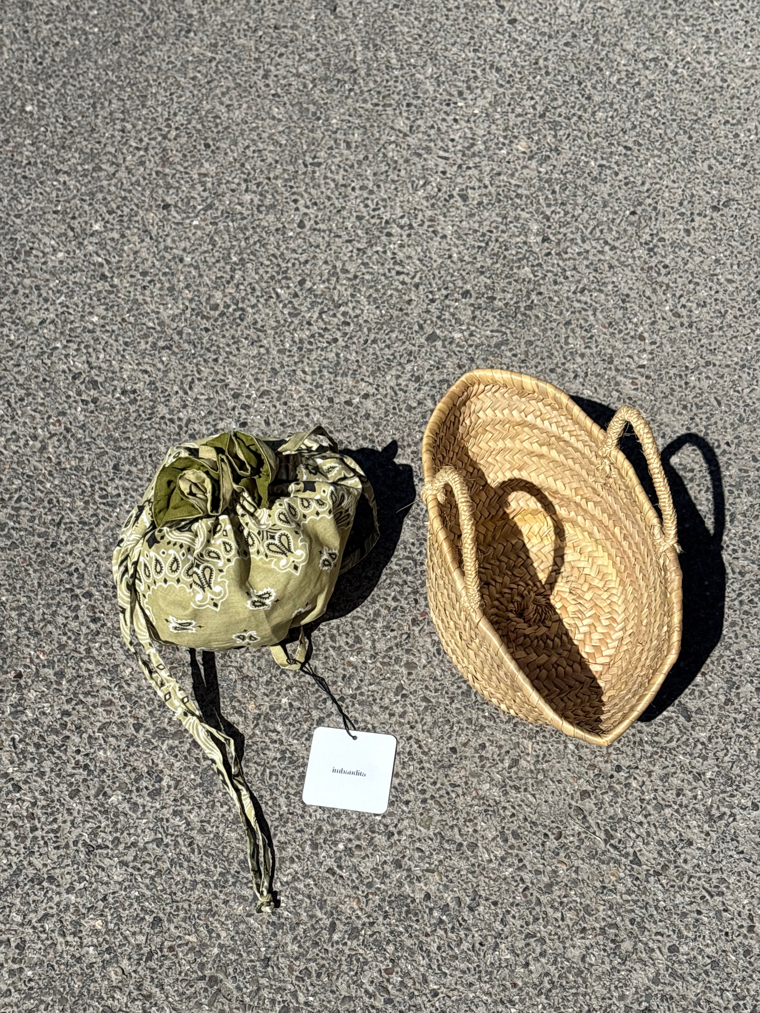 Basket bag in paglia