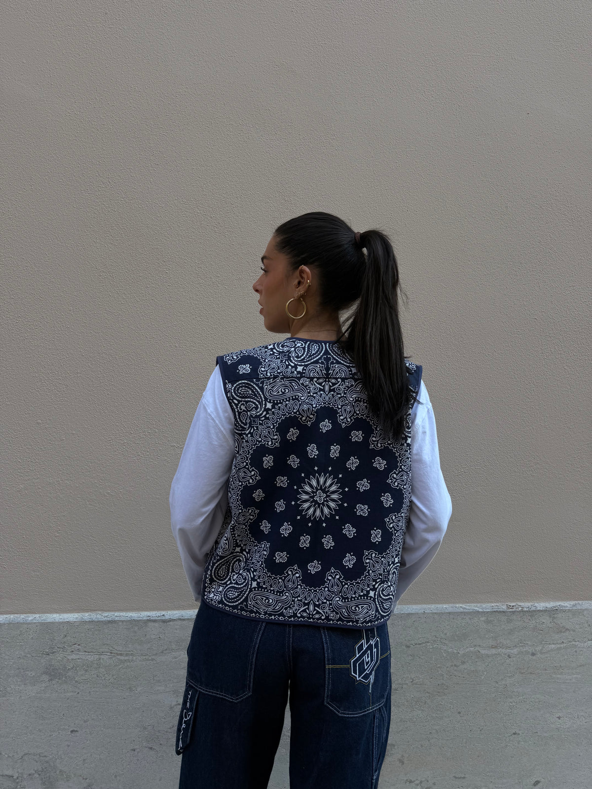 Gilet Double-face | Blue Navy & Bordeaux