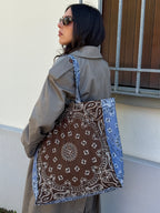 Maxi Bag - Dark Chocolate | Powder Blue