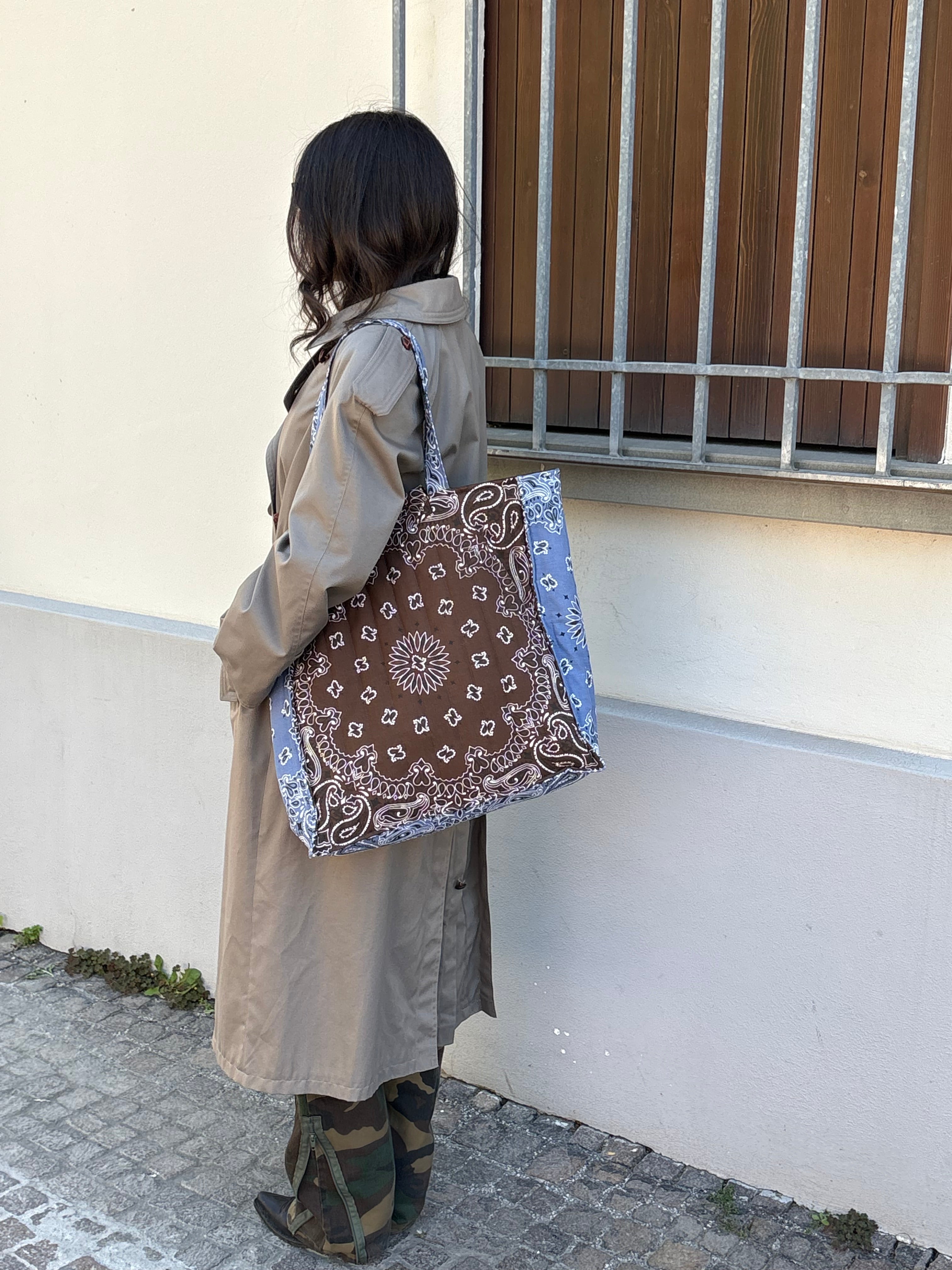 Maxi Bag - Dark Chocolate | Powder Blue