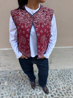 Gilet Double-face | Blue Navy & Bordeaux