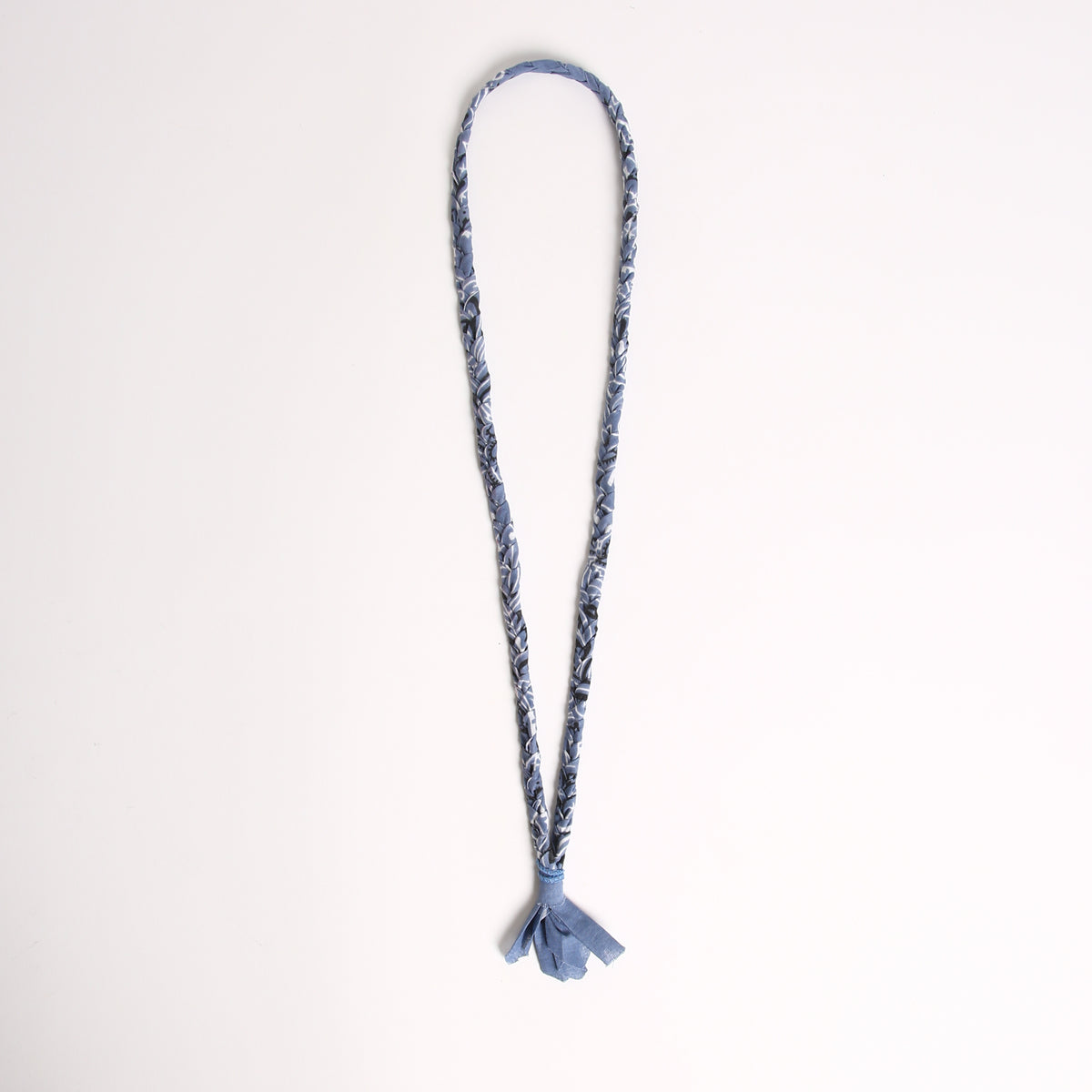 Collana intrecciata | Blu Polvere