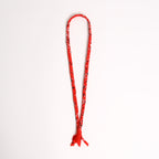 Collana intrecciata | Rosso