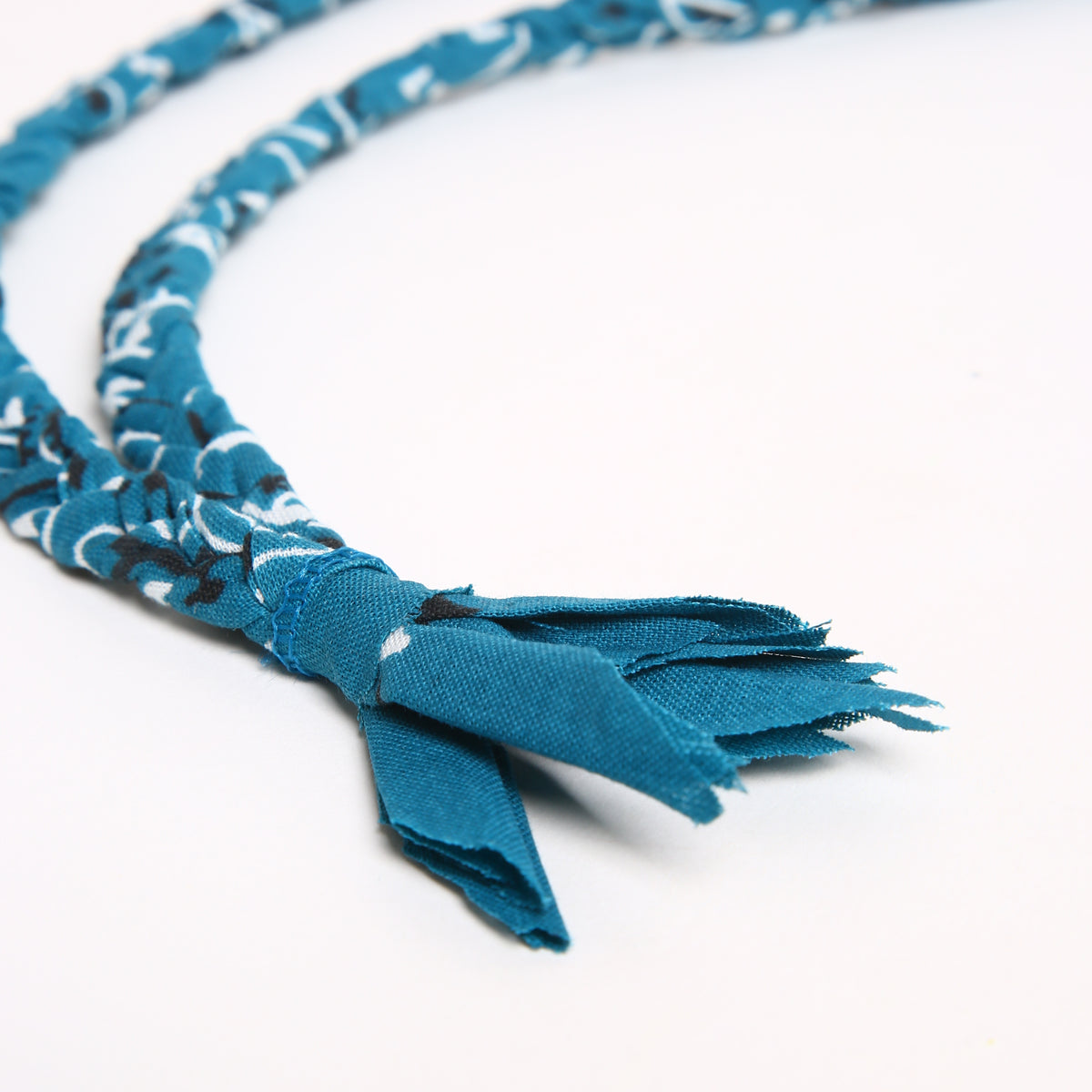 Collana intrecciata | Blu Petrolio