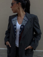 Gilet Double-face | Blue Navy & Bordeaux