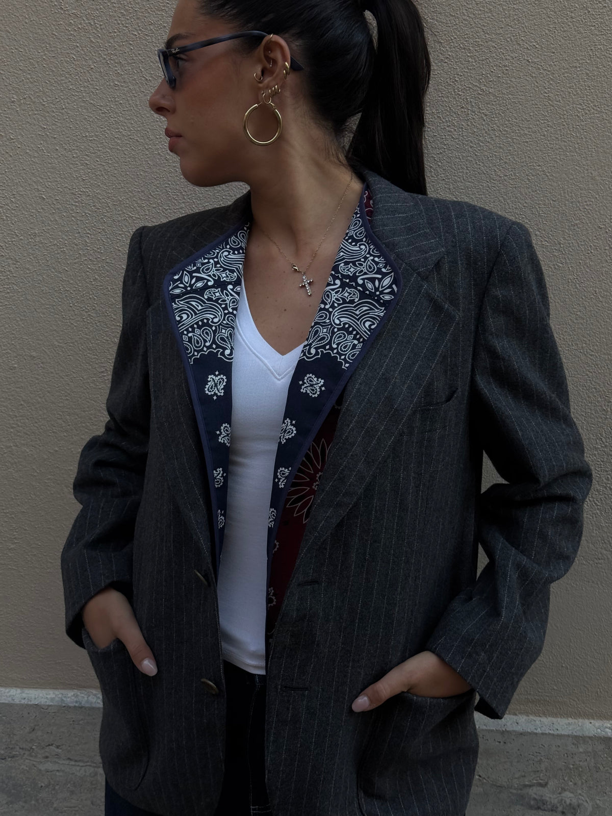 Gilet Double-face | Blue Navy & Bordeaux