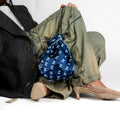 Satin Handbag | Navy Blue