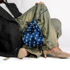 Satin Handbag | Navy Blue