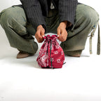 Satin Handbag | Burgundy
