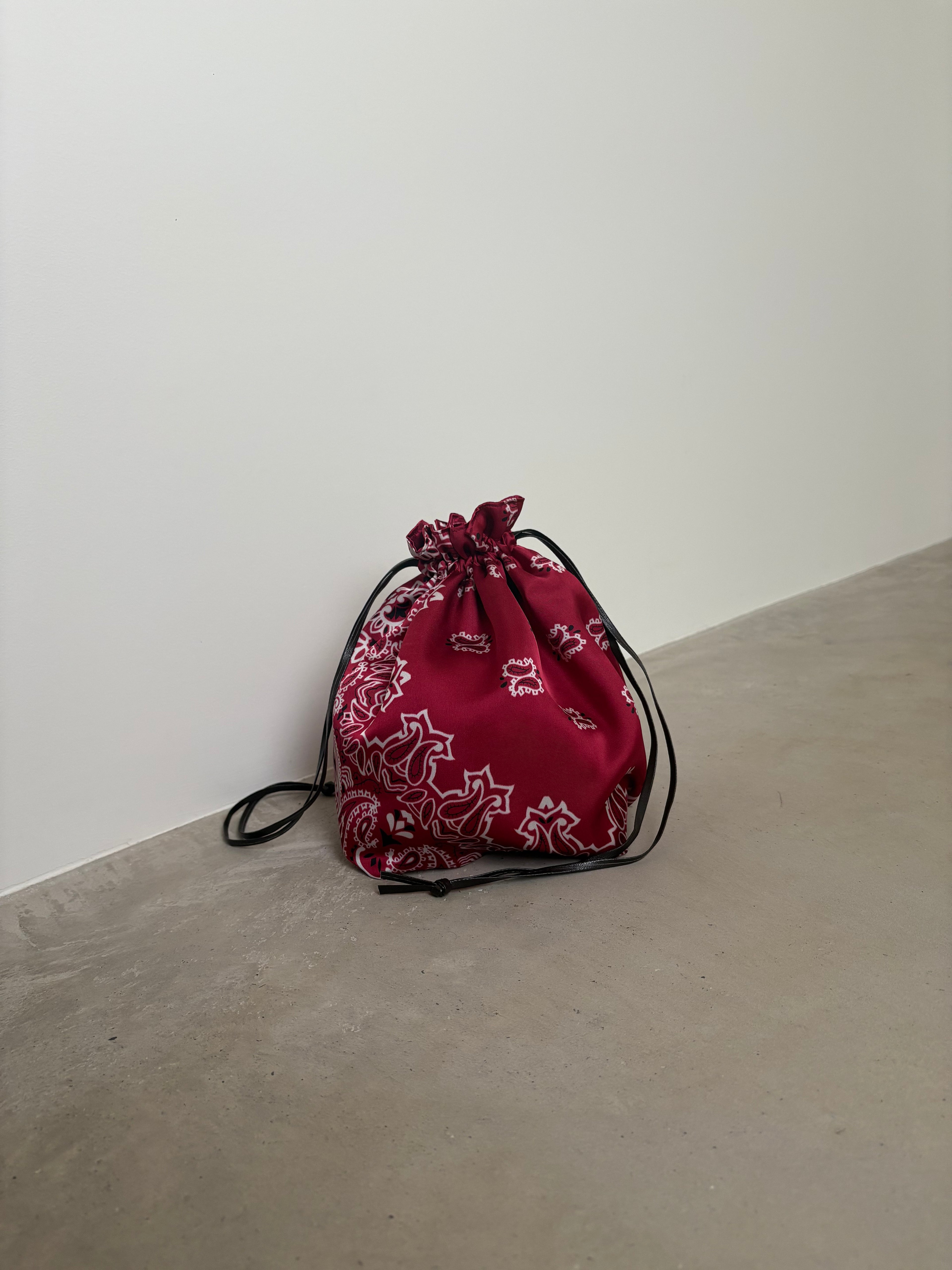Satin Handbag | Burgundy