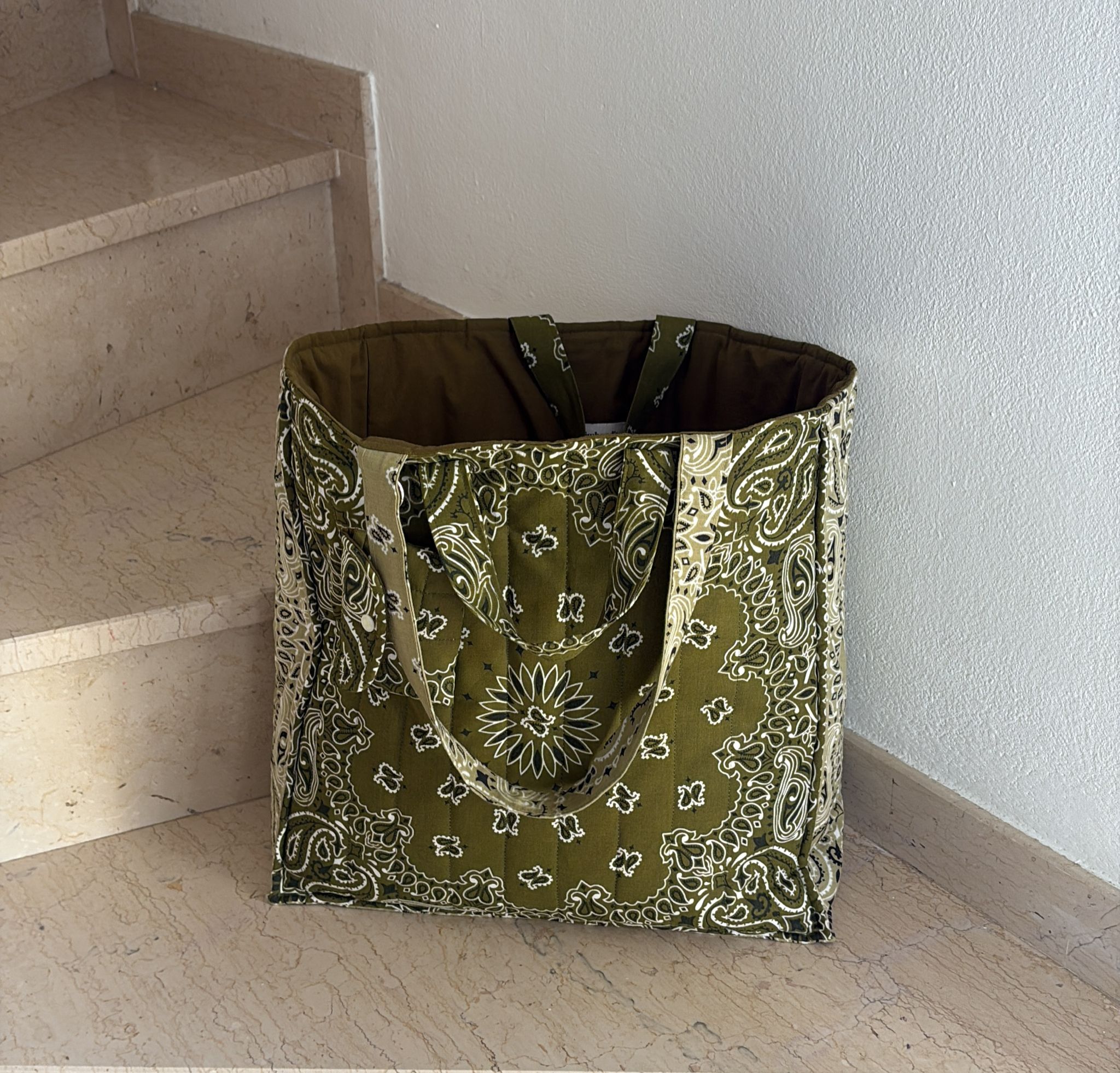 Maxi Bag - Military Green | Beige