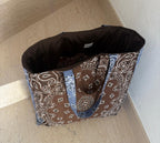 Maxi Bag - Dark Chocolate | Powder Blue